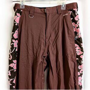 predator wear brown/pink lanai axis series ski snowboarding pants L